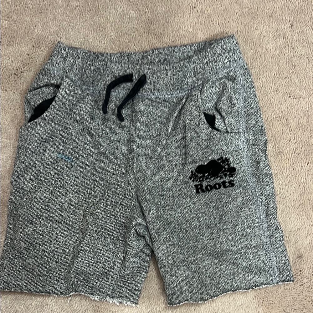 Roots Gray Athletic Shorts with Elastic Waistband